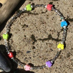 Butterflys And Real Baby Pearls Choker/Necklacve About 17"-INTRO PRICE